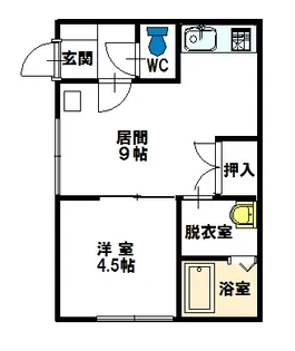カーサエスポワール【1階】の間取り