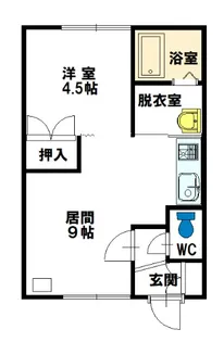 カーサエスポワール【1階】の間取り
