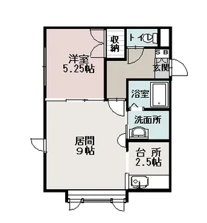 グランビュー東光【101号室】の間取り