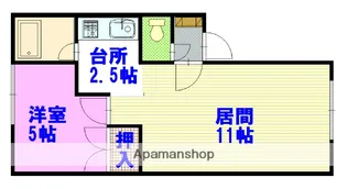 カサグレースA【202号室】の間取り