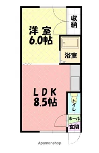 エンジェルMIKI【205号室】の間取り