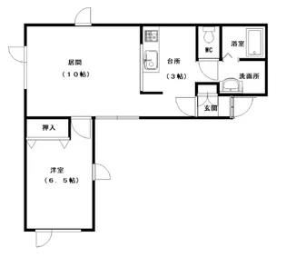 バンビーノ2条【2階】の間取り