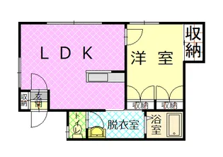 アルバータ−Ⅲ【2階】の間取り