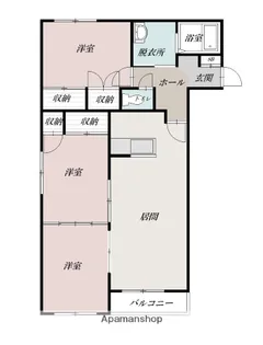 フロンティア旭川【2階】の間取り