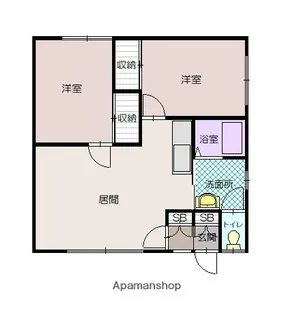 コーポ佐林【2階】の間取り
