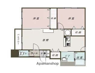 HKプラザ6条通【101号室】の間取り