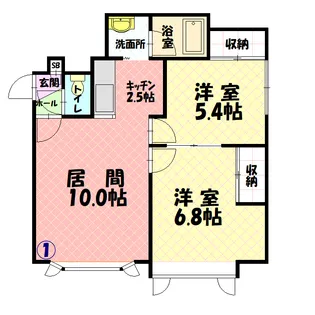 ティンバーヴィレッジB【201号室】の間取り