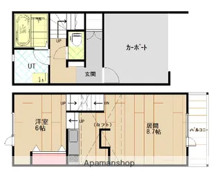 LAGOON永山B【D号室】の間取り