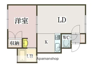 スクエアⅡ【2階】の間取り