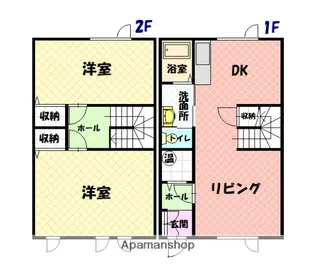 B バーデンⅠ【1階】の間取り