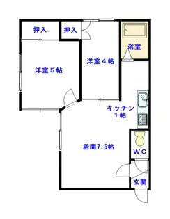 ローナ【202号室】の間取り
