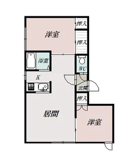 ローナ【201号室】の間取り