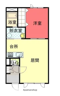 ラ・フランス【1階】の間取り