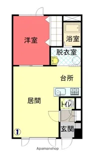 ラ・フランス【2階】の間取り