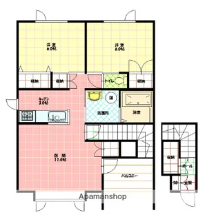 MIK ATLANTIS【2階】の間取り
