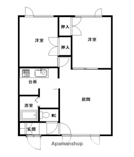 メープル忠和【105号室】の間取り