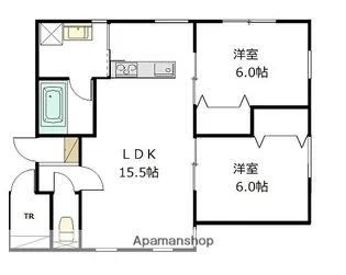 RELACHEⅢ(ルラーシェ3)【201号室】の間取り
