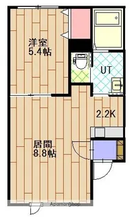 クラージュ【203号室】の間取り