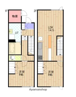 I.M.S B棟【E号室】の間取り