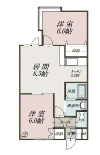 ハープヒルズ【2階】の間取り