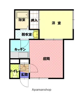 キャッスル本町【1階】の間取り