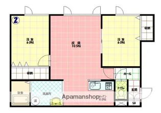 グランピア611【2階】の間取り