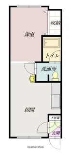 医大前スカイハイツB【105号室】の間取り