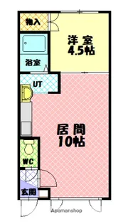 1LDKの間取り画像