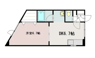 ノースウイング21【101号室】の間取り