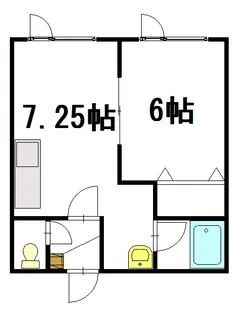 ノースウイング21【105号室】の間取り