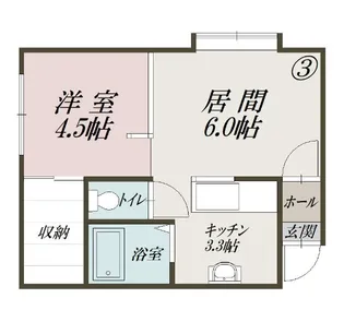 ハイステンフルーン A【1階】の間取り