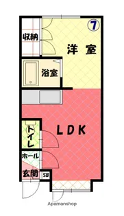 エスポアール【207号室】の間取り