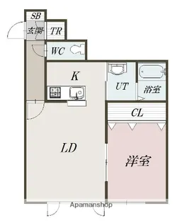 WITHCOURT 1条通 2ND【2階】の間取り