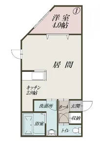 3・3ハイツ【3階】の間取り