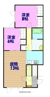 プチハウス【2階】の間取り