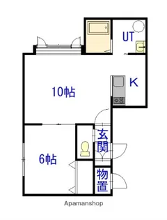 エリスF【2階】の間取り