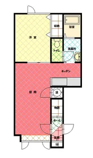 1LDKの間取り画像