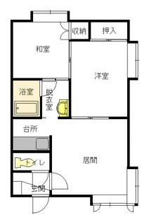 プレステージ【202号室】の間取り