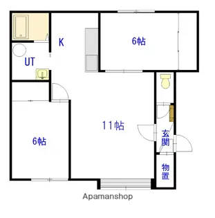 サフランC【1階】の間取り