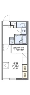 レオパレスドリームコート【201号室】の間取り