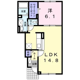 ラルジュ カーサⅡ【1階】の間取り