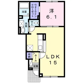 サウスバレー【1階】の間取り