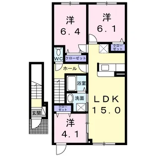 3LDKの間取り画像