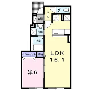 ルーマ フォンテ【1階】の間取り
