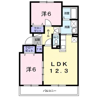 サニーイースト【3階】の間取り