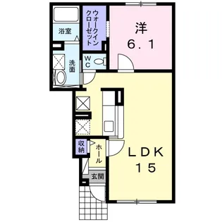 リヴィエールⅠ【1階】の間取り