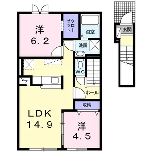 レガーレⅠ【2階】の間取り