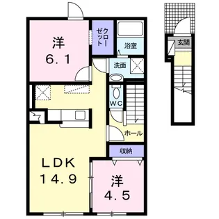 レガーレⅠ【2階】の間取り