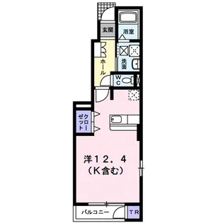 カーサ・プラシード【1階】の間取り