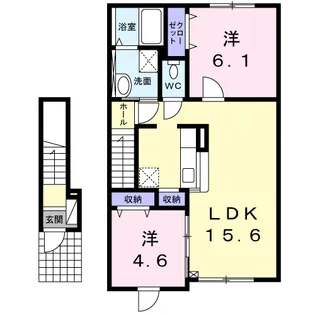 フォレックスⅡ【2階】の間取り
